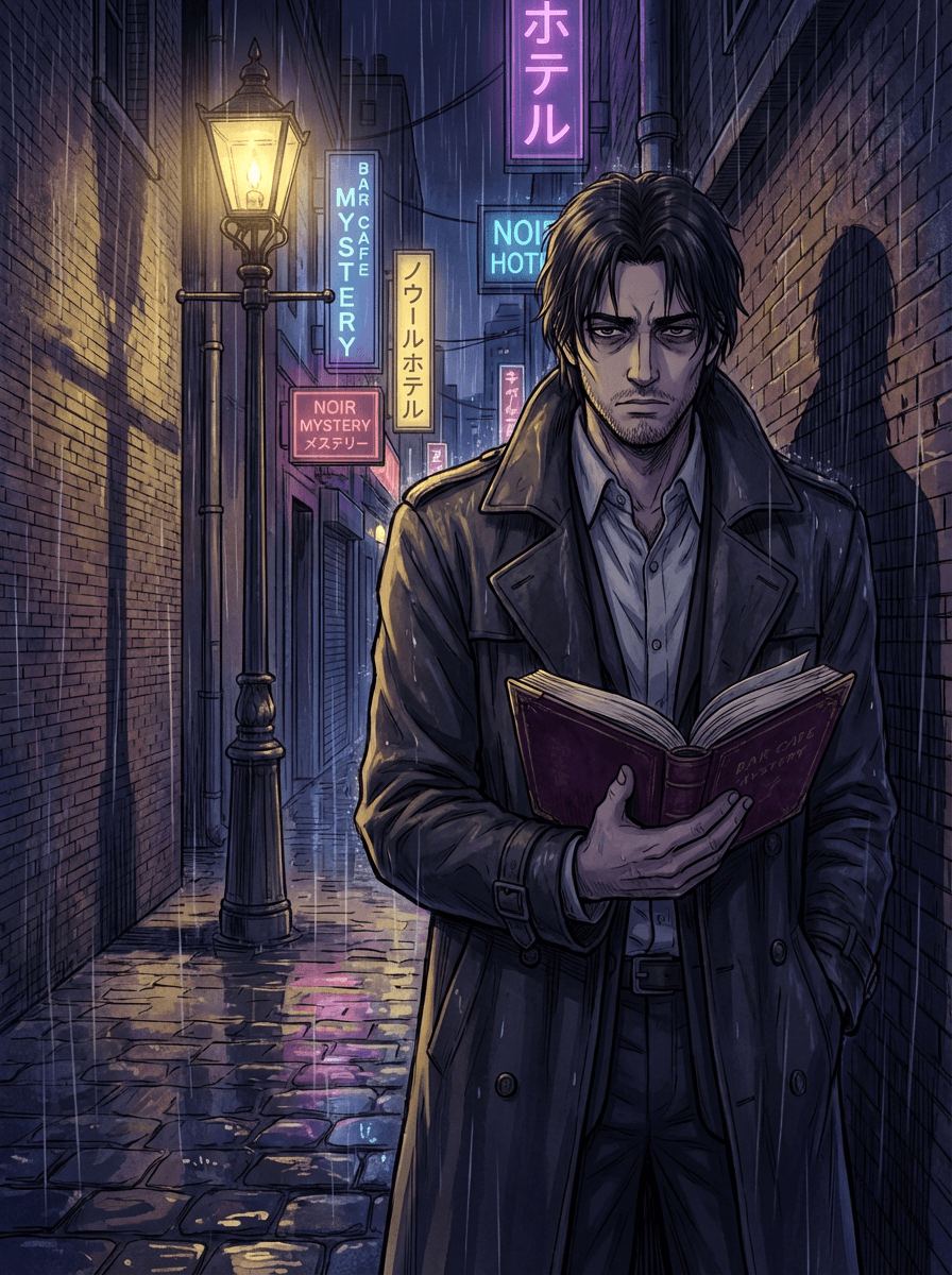 Velvet Casefile — AI visual novel cover art